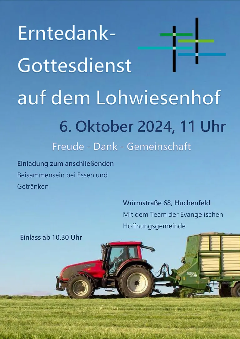 Plakate Erntedankfest Lohwiesenhof